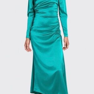 ALC Elegant Teal Long Sleeve Dress